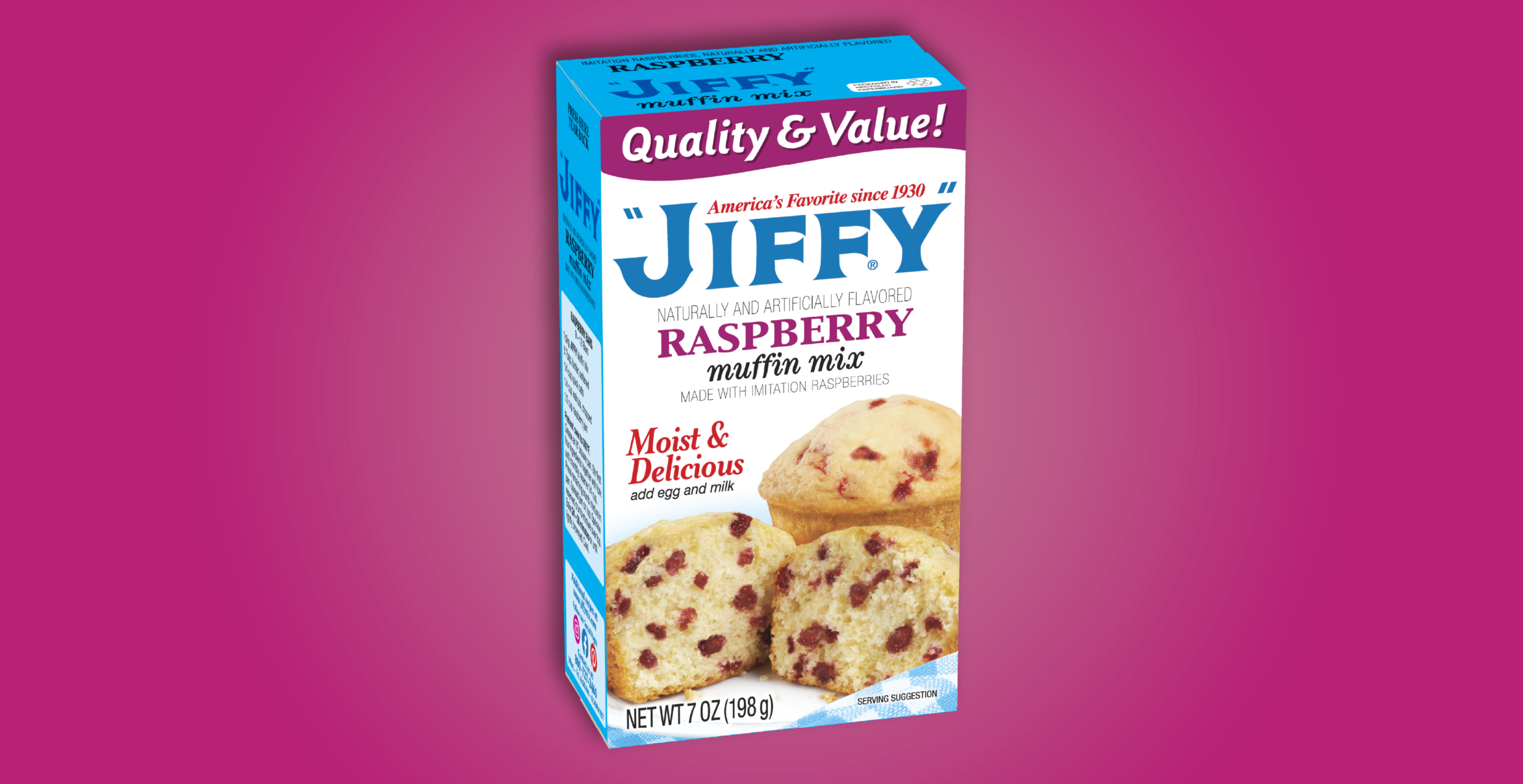 Raspberry Cake Recipe | "JIFFY" Mix