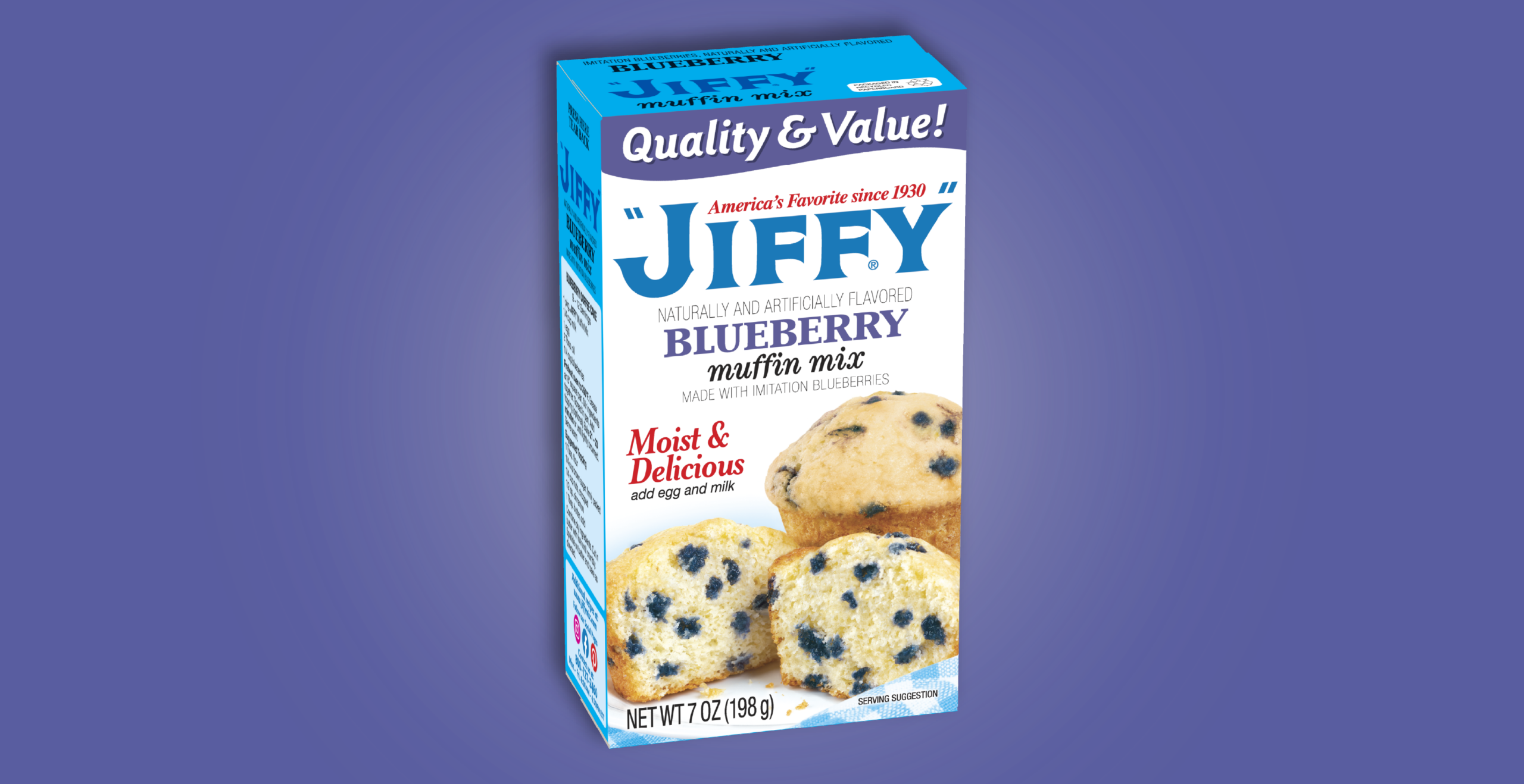 Blueberry Cookies Recipe | "JIFFY" Mix