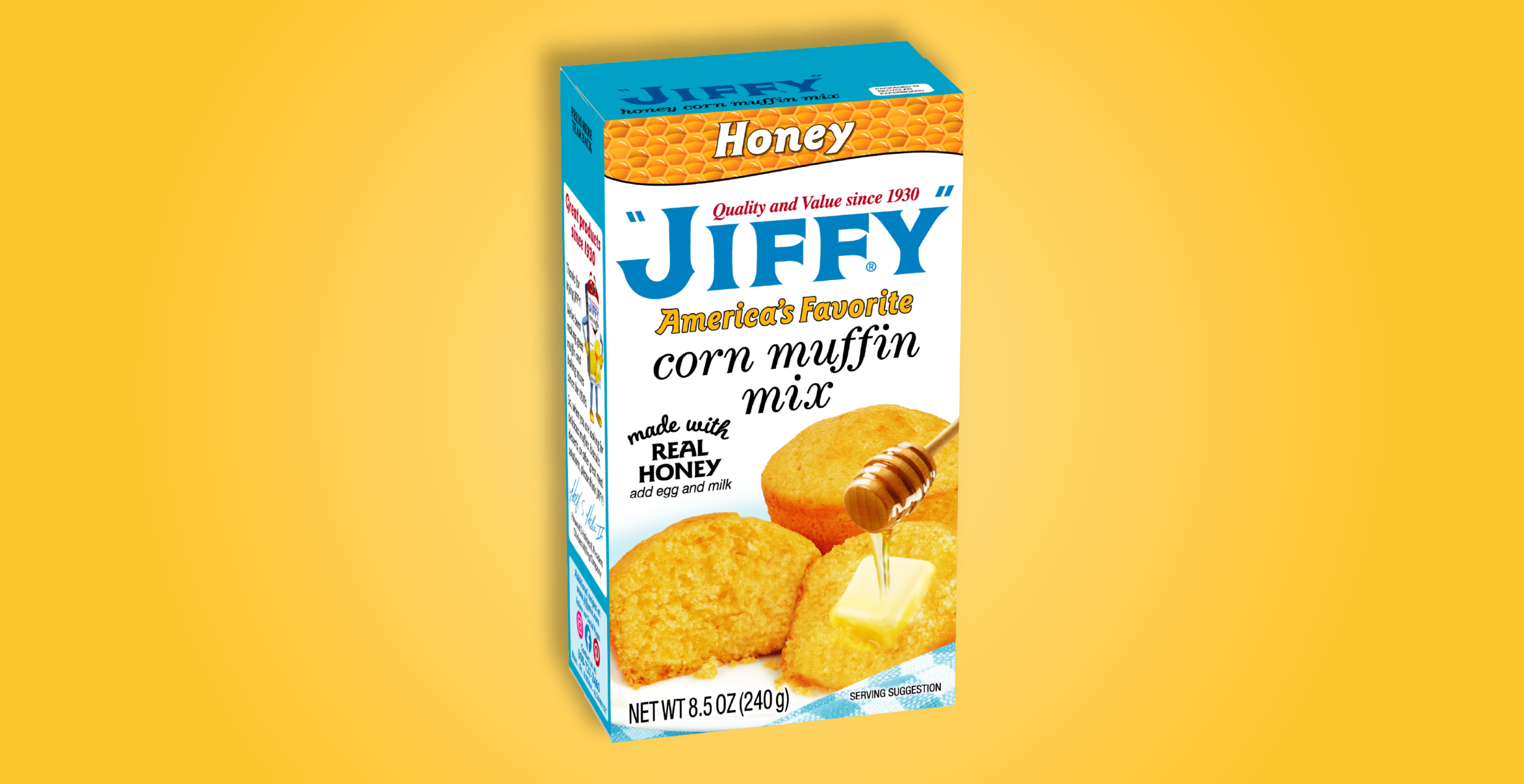 Roasted Peach Honey Corn Tart | "JIFFY" Mix