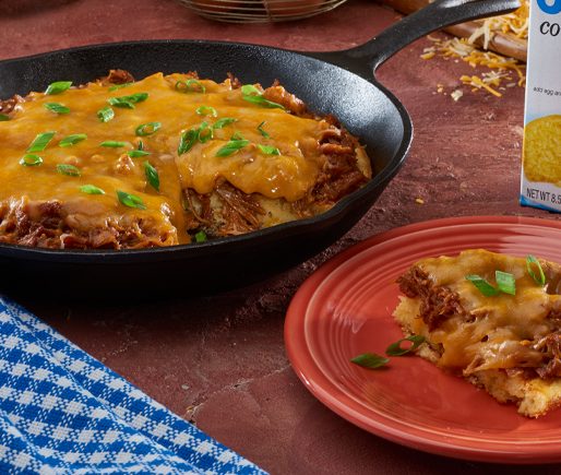 BBQ Chicken Skillet Cornbread