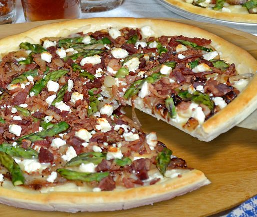 Bacon Asparagus Pizza