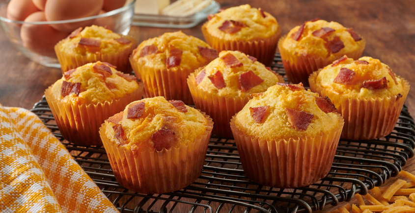 Bacon and Egg Corn Muffins