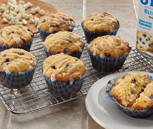 Blueberry White Chocolate Macadamia Muffins