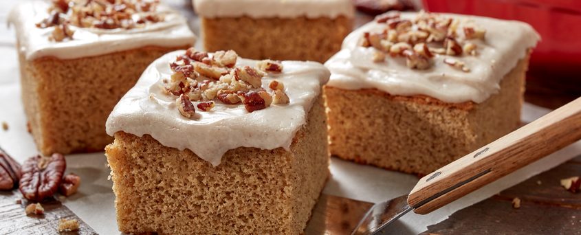 Frosted Applesauce Spice Cake