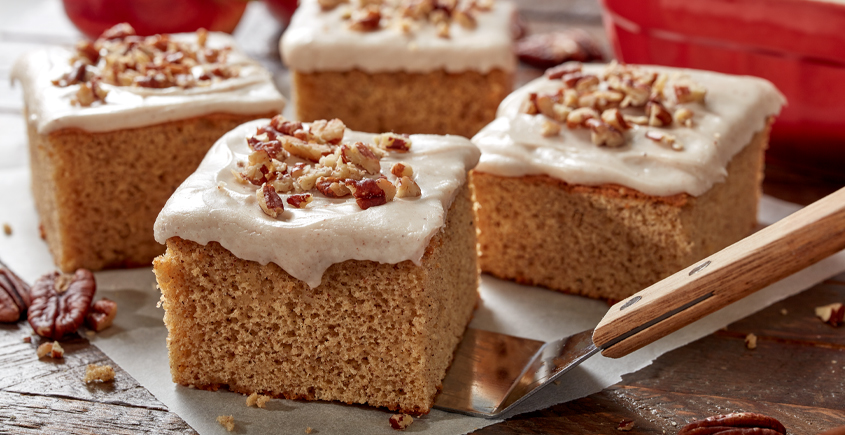 Frosted Applesauce Spice Cake