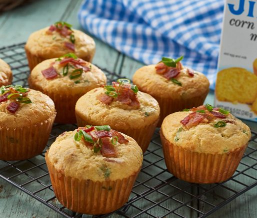 Pepper Jack Bacon Corn Muffins