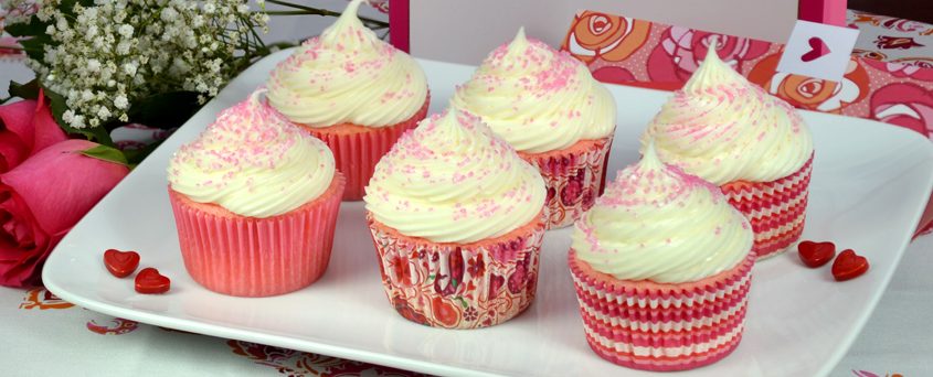 Pink Velvet Cupcakes