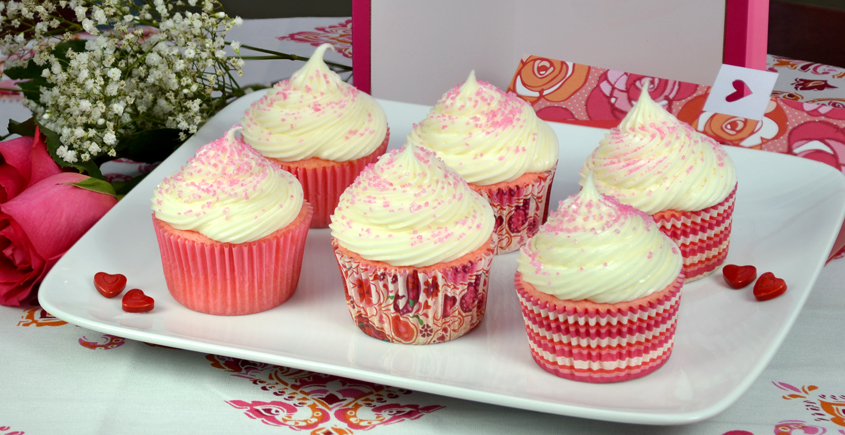 Pink Velvet Cupcakes