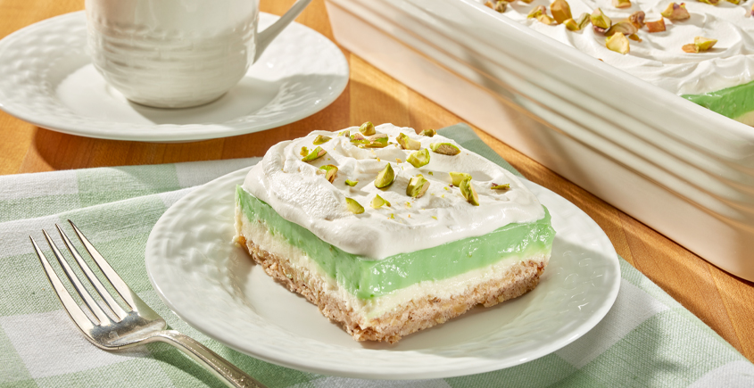 Pistachio Pudding Squares