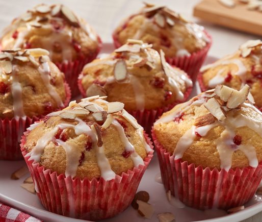 Raspberry Almond Muffins