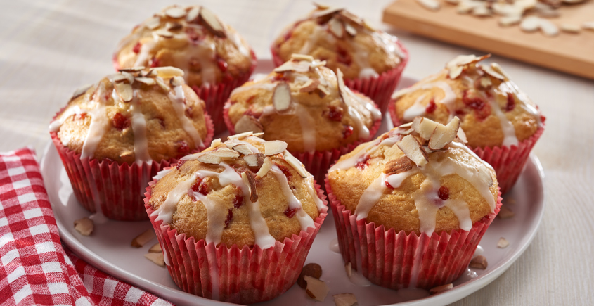 Raspberry Almond Muffins