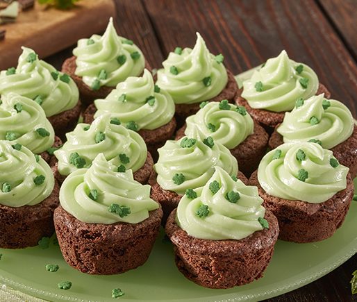 Mint Brownie Bites