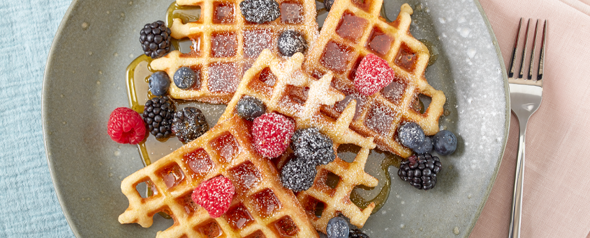 Honey Corn Waffles
