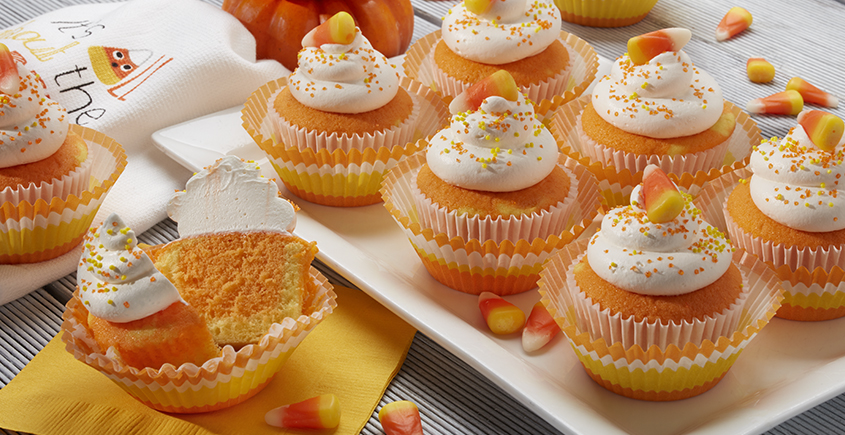 Candy Corn Cupcakes