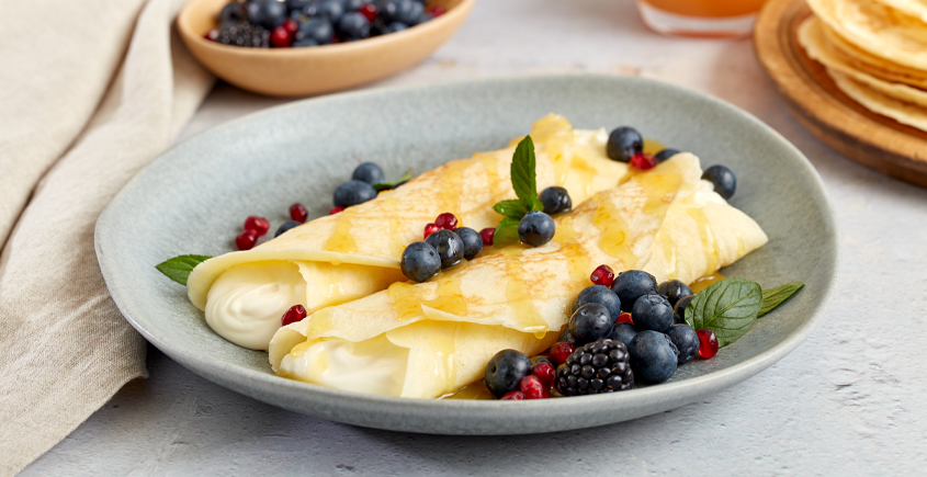 Orange Cream Cheese Crepes