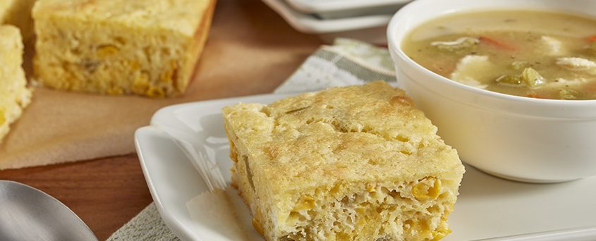 Green Chile & Cheddar Cornbread