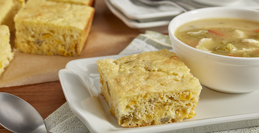 Green Chile & Cheddar Cornbread