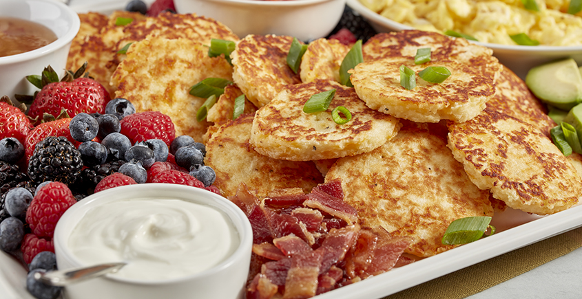 Cheesy Potato Pancakes