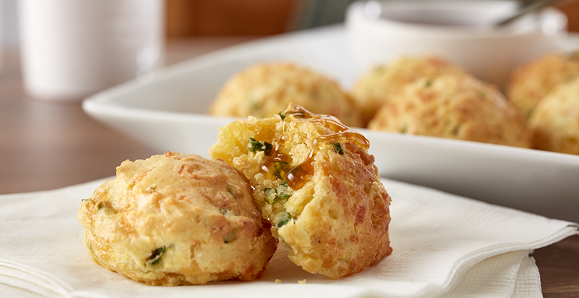 Air Fryer Poblano Cheddar Bites