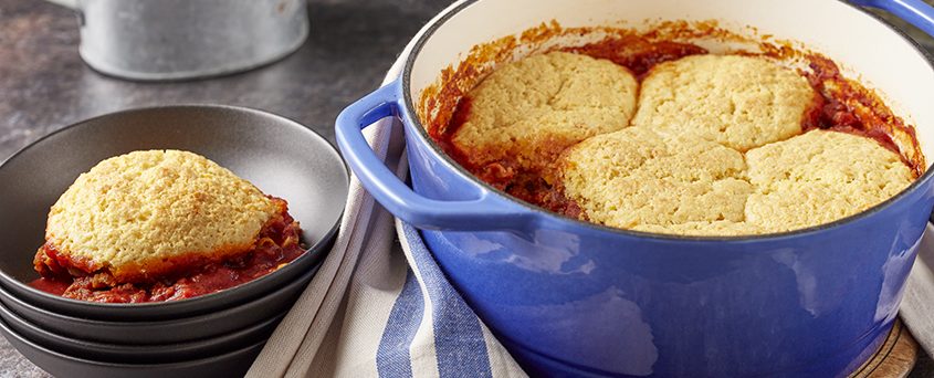 Southwest Stew with Corn Dumplings