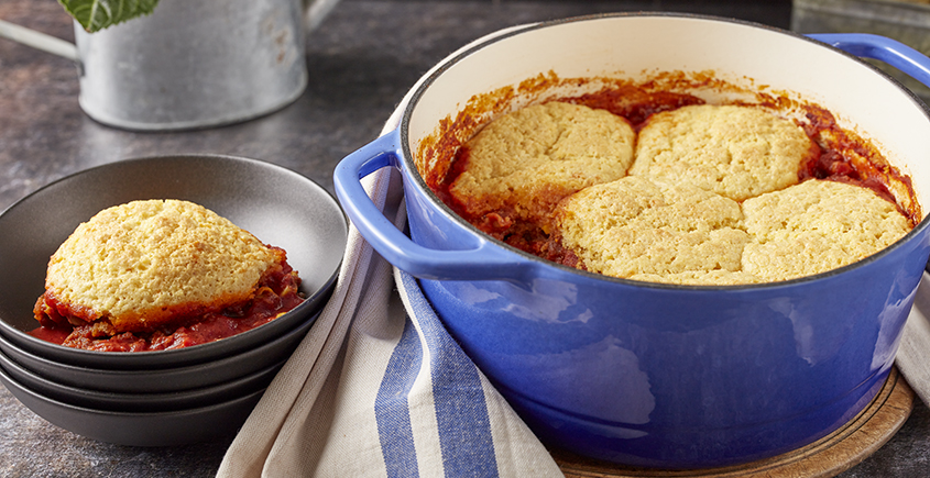 Southwest Stew with Corn Dumplings